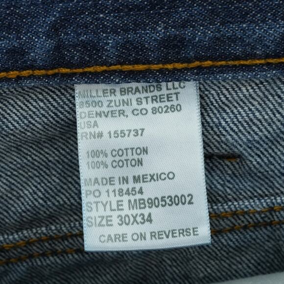 Cinch Jeans Mens 30x34 Blue Relaxed Fit Dark Wash Green Label Western Cowboy - Picture 13 of 13